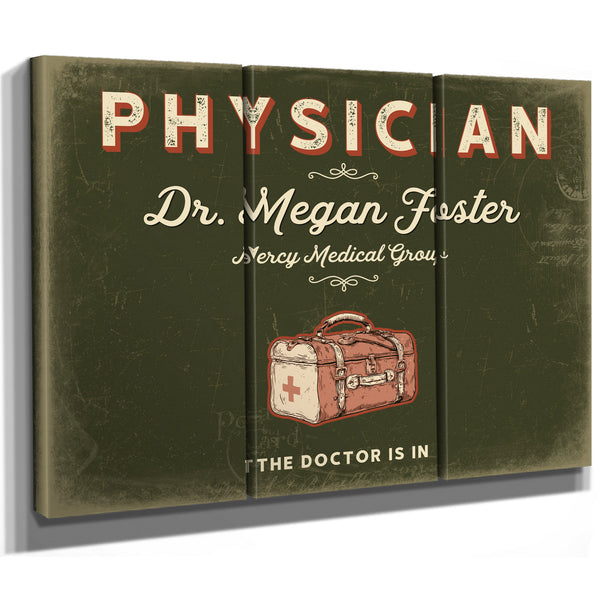 Personalized Physician Sign, The Doctor Is In, Olive & Brick, image 14