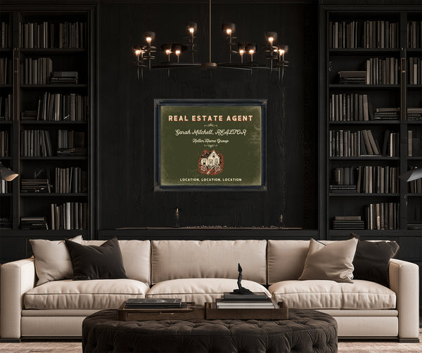 Personalized Real Estate Agent Sign, Location, Location, Location, Olive & Brick, image 16