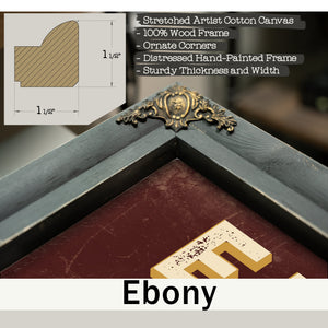 Personalized ER Nurse Sign, Don't Say the Q Word, Oxblood & Gold, image 13