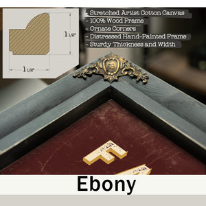 Personalized Family Medicine Sign, The Doctor Is In, Oxblood & Gold, image 13