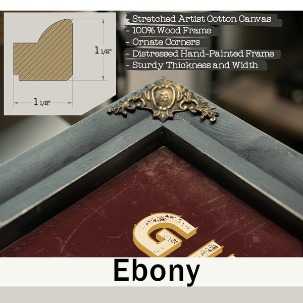 Personalized Gun Collector Sign, Collector of Fine History, Oxblood & Gold, image 13