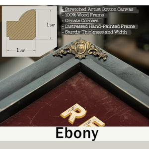 Personalized Real Estate Agent Sign, Location, Location, Location, Oxblood & Gold, image 13