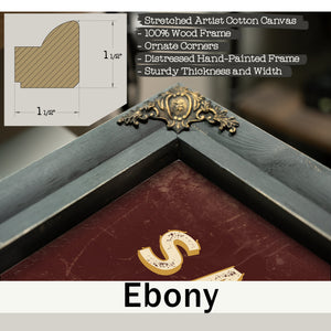 Personalized Sales Executive Sign, Closing Deals Daily, Oxblood & Gold, image 13