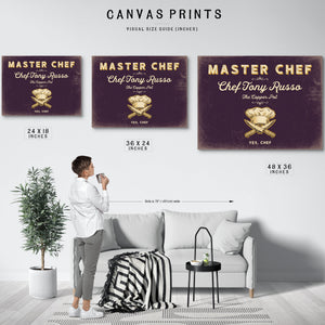 Personalized Master Chef Sign, Yes, Chef, Plum & Mustard, image 10