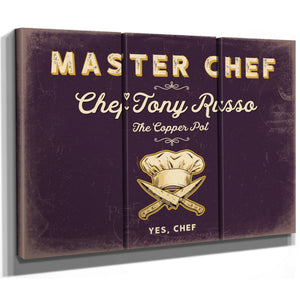 Personalized Master Chef Sign, Yes, Chef, Plum & Mustard, image 14