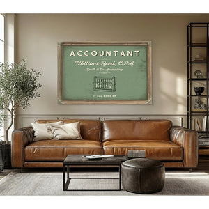Personalized Accountant Sign, It All Adds Up, Sage & Forest, image 3