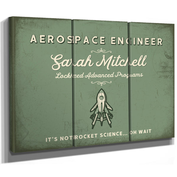 Personalized Aerospace Engineer Sign, It's Not Rocket Science... Oh Wait, Sage & Forest, image 14
