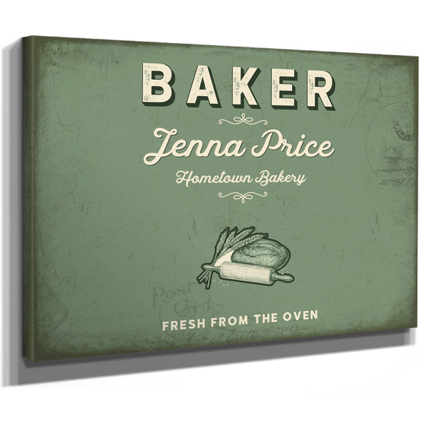 Personalized Baker Sign, Fresh From the Oven, Sage & Forest, image 8