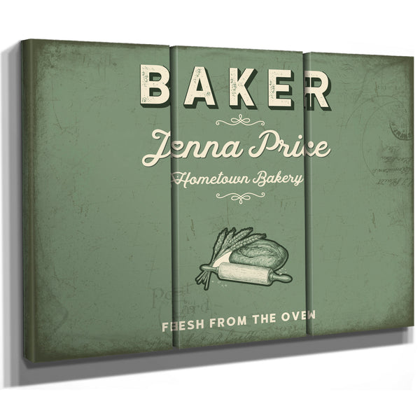 Personalized Baker Sign, Fresh From the Oven, Sage & Forest, image 14