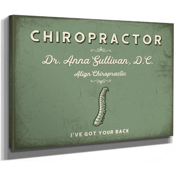 Personalized Chiropractor Sign, I've Got Your Back, Sage & Forest, image 8