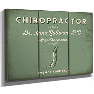 Personalized Chiropractor Sign, I've Got Your Back, Sage & Forest, image 14