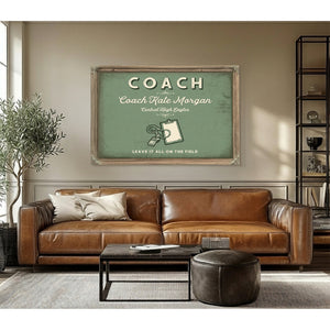 Personalized Coach Sign, Leave It All on the Field, Sage & Forest, image 3
