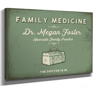 Personalized Family Medicine Sign, The Doctor Is In, Sage & Forest, image 8