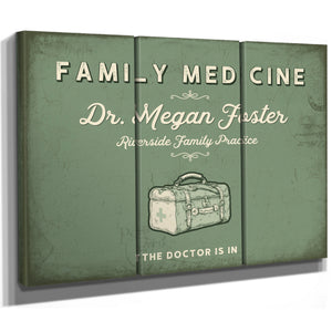 Personalized Family Medicine Sign, The Doctor Is In, Sage & Forest, image 14