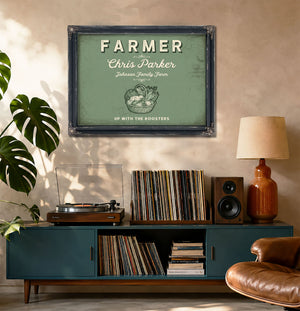Personalized Farmer Sign, Up With the Roosters, Sage & Forest, image 20