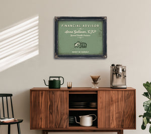 Personalized Financial Advisor Sign, Invest in Yourself, Sage & Forest, image 15