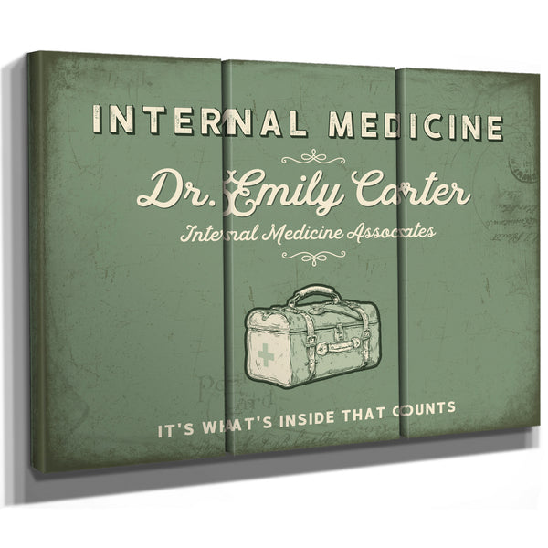 Personalized Internal Medicine Sign, It's What's Inside That Counts, Sage & Forest, image 14