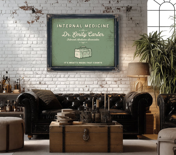 Personalized Internal Medicine Sign, It's What's Inside That Counts, Sage & Forest, image 18