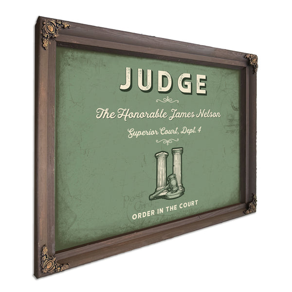 Personalized Judge Sign, Order in the Court, Sage & Forest, image 7