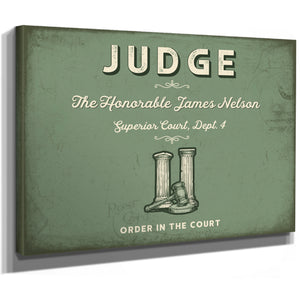 Personalized Judge Sign, Order in the Court, Sage & Forest, image 8