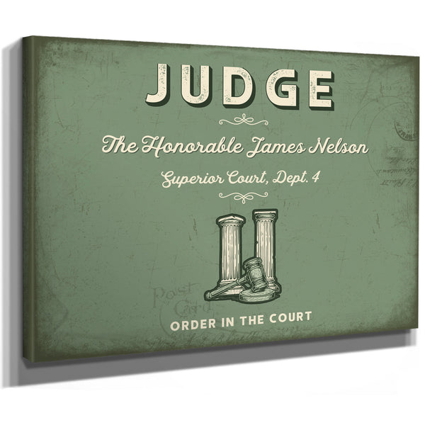 Personalized Judge Sign, Order in the Court, Sage & Forest, image 8