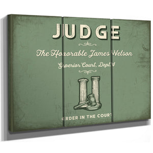 Personalized Judge Sign, Order in the Court, Sage & Forest, image 14
