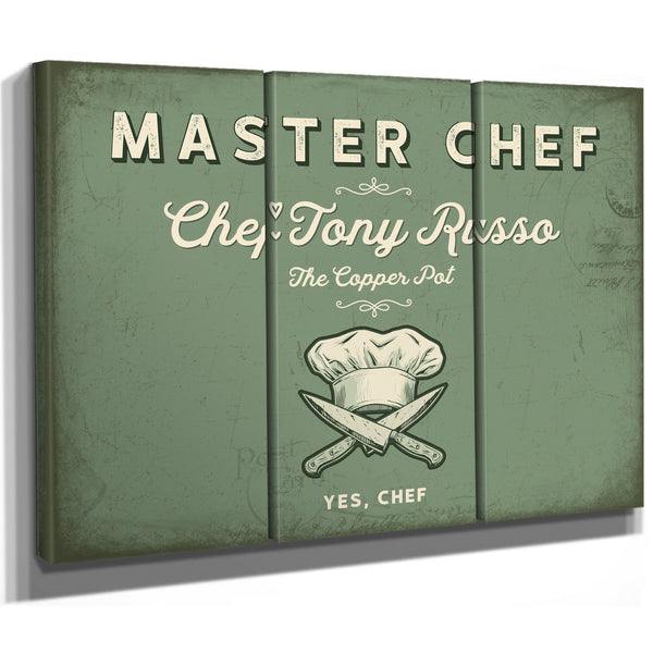 Personalized Master Chef Sign, Yes, Chef, Sage & Forest, image 14