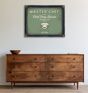 Personalized Master Chef Sign, Yes, Chef, Sage & Forest, image 19