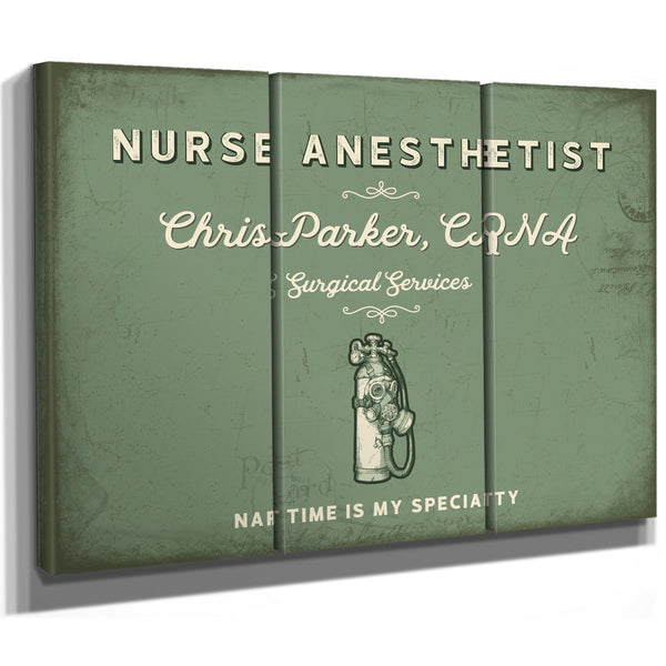 Personalized Nurse Anesthetist Sign, Nap Time Is My Specialty, Sage & Forest, image 14