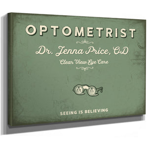 Personalized Optometrist Sign, Seeing Is Believing, Sage & Forest, image 8