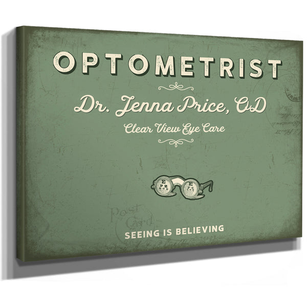 Personalized Optometrist Sign, Seeing Is Believing, Sage & Forest, image 8