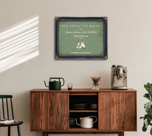Personalized Perioperative Nurse Sign, Scrubbed In and Ready, Sage & Forest, image 15