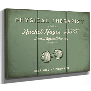 Personalized Physical Therapist Sign, Keep Moving Forward, Sage & Forest, image 14