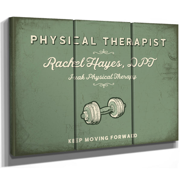 Personalized Physical Therapist Sign, Keep Moving Forward, Sage & Forest, image 14