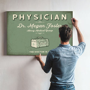 Personalized Physician Sign, The Doctor Is In, Sage & Forest, image 9