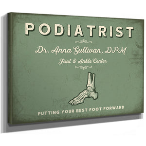 Personalized Podiatrist Sign, Putting Your Best Foot Forward, Sage & Forest, image 8
