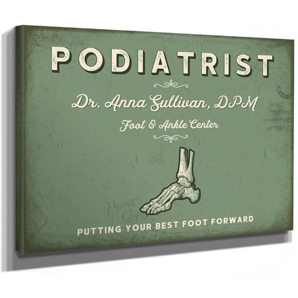 Personalized Podiatrist Sign, Putting Your Best Foot Forward, Sage & Forest, image 8