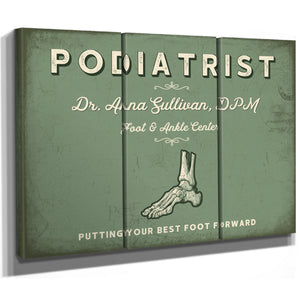 Personalized Podiatrist Sign, Putting Your Best Foot Forward, Sage & Forest, image 14