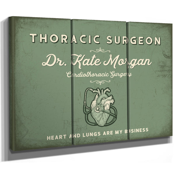 Personalized Thoracic Surgeon Sign, Heart and Lungs Are My Business, Sage & Forest, image 14