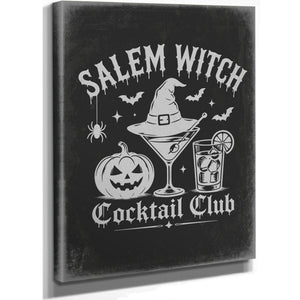 Salem Witch Sign Halloween wall art, stretched canvas