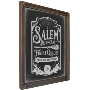 Salem Sign Halloween wall art, Bourbon frame