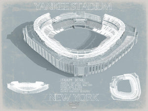 Bella Frye 14" x 11" / Unframed Paper Giclee Yankee Stadium Wall Art - Original NY Yankees Fan Print