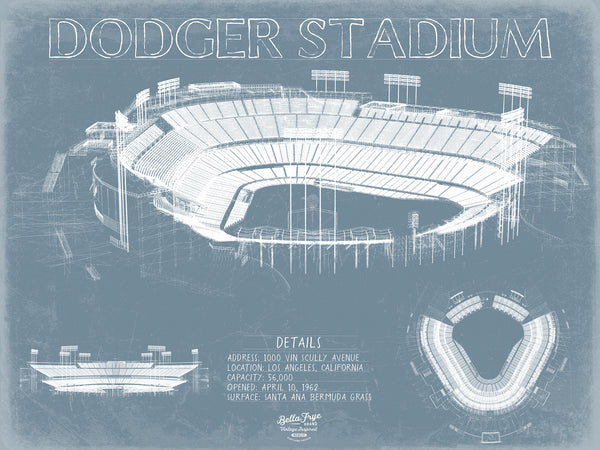 Dodger Stadium Wall Art - Original Los Angeles Dodgers Print