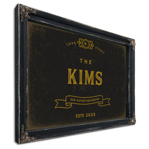 Personalized Wedding Sign, Our Adventure Begins, Last Name and Est. Year, image 8