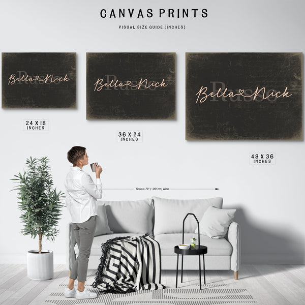Mr & Mrs Last Name Sign, Personalized Wedding Gift, Charcoal & Blush, image 10