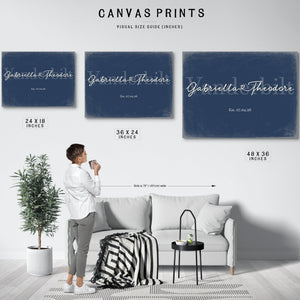 Mr & Mrs Last Name Sign, Personalized Wedding Gift, Denim Americana, image 10