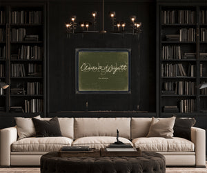 Custom Last Name Sign for Couples, Est. Wedding Date, Olive & Brick, image 16