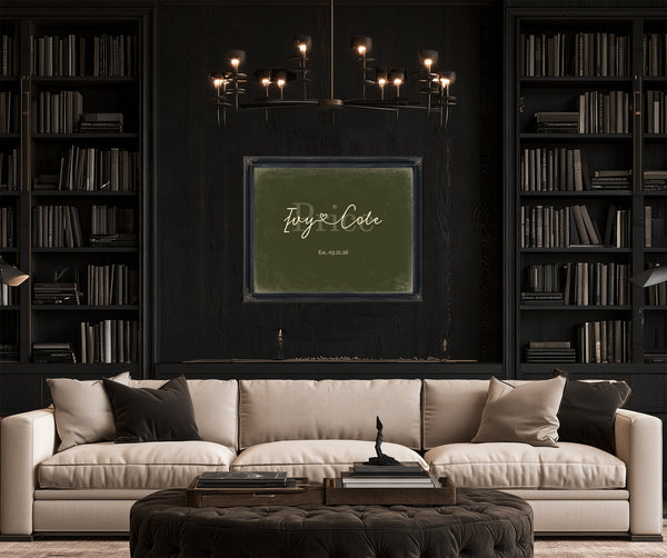 Personalized Anniversary Gift, Family Name Sign with First Names, Olive & Brick, image 16