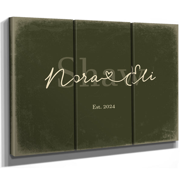 Mr & Mrs Last Name Sign, Personalized Wedding Gift, Olive & Brick, image 14