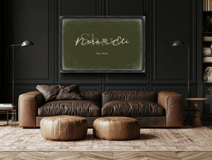Mr & Mrs Last Name Sign, Personalized Wedding Gift, Olive & Brick, image 17